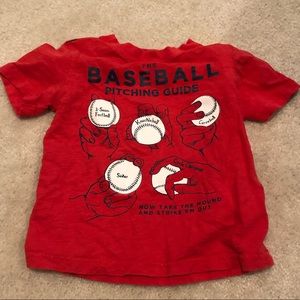 Carter’s “Baseball Pitching Guide” Tee Shirt 3T